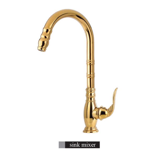 Alvand kitchen faucet, Liza model, golden