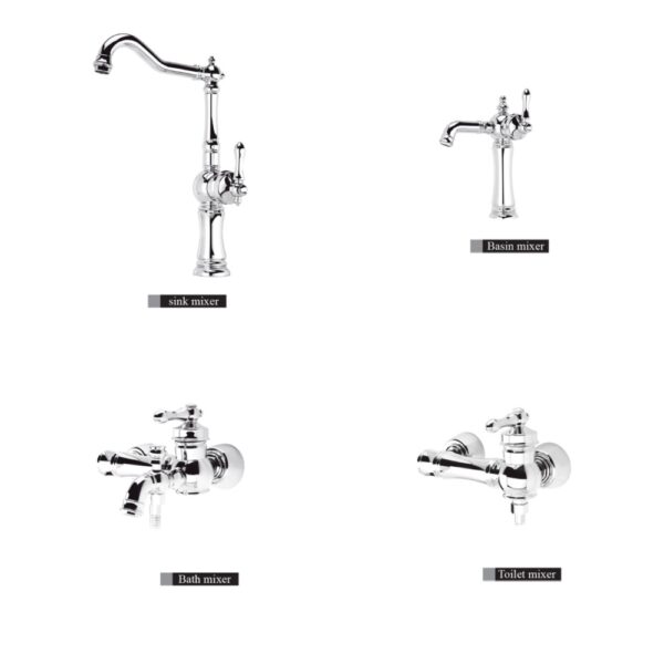 Elvand faucet Venus chrome model (long base)