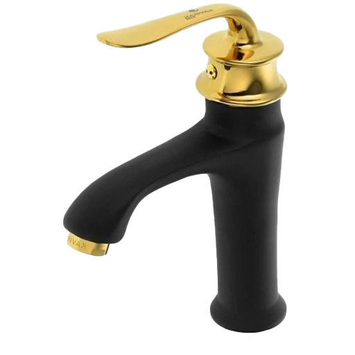 Iran-group-faucet,-Helen-model,-black-and-gold