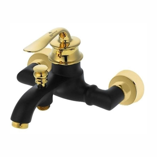 Iranian-bath-faucet,-Helen-model,-black-and-gold